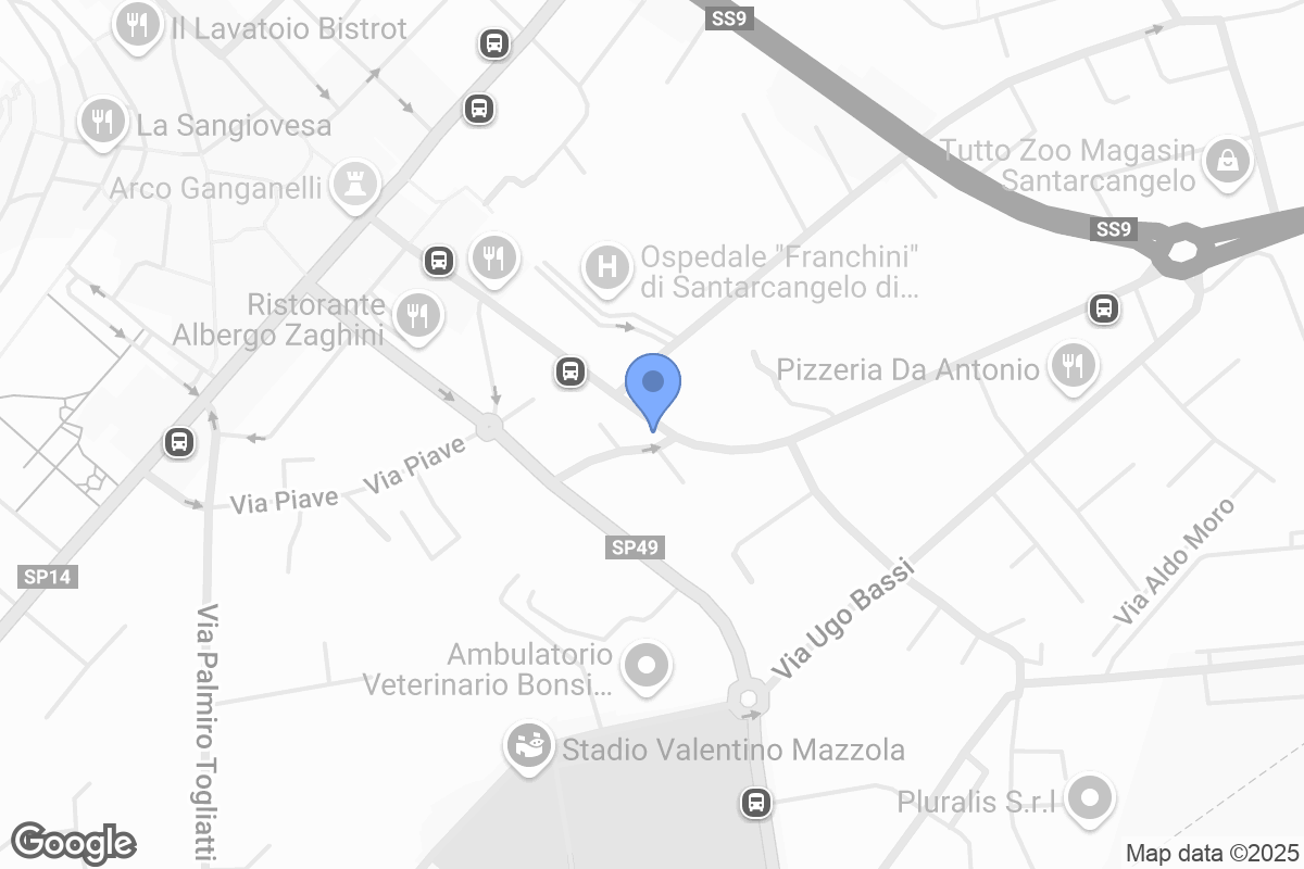 Mappa di Ofar Via Giovanni Pascoli, 64 Santarcangelo di Romagna (RN)